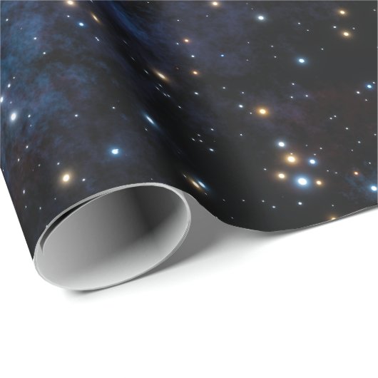 Raum mit Galaxien, Sternen und Planeten Geschenkpapier (Rolleneckpunkt)