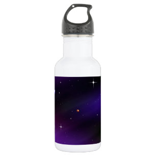 Raum mit Planeten und Sternen Trinkflasche