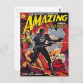 Raum mit zwei Rayguns Postkarte (Vorne/Hinten)