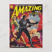 Raum mit zwei Rayguns Postkarte (Vorderseite)