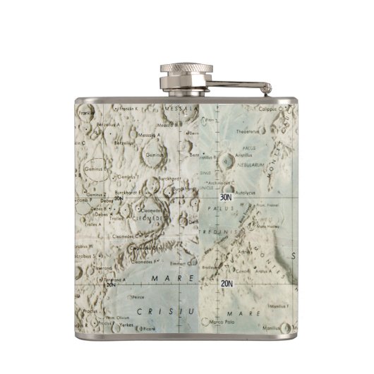 RAUM: MOND MAP, 1972 FLACHMANN (Rückseite)