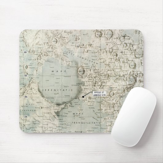 RAUM: MOND MAP, 1972 MOUSEPAD (Mit Mouse)
