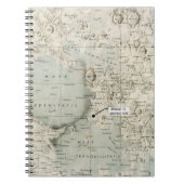 RAUM: MOND MAP, 1972 NOTIZBLOCK (Vorderseite)