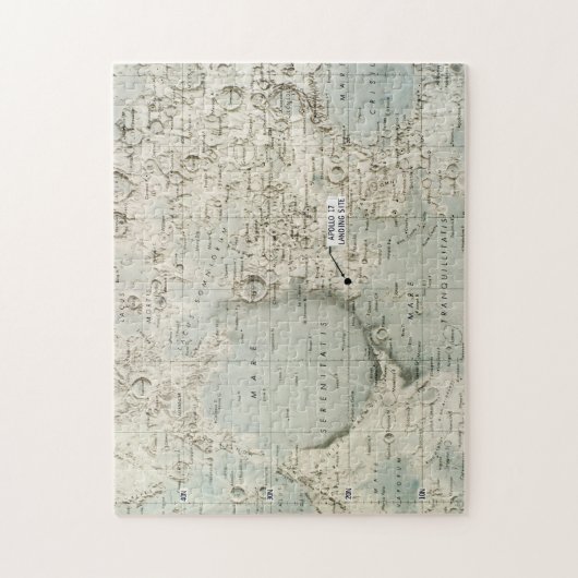 RAUM: MOND MAP, 1972 PUZZLE (Vertikal)