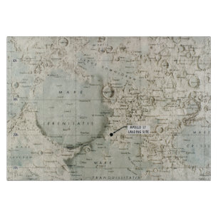 RAUM: MOND MAP, 1972 SCHNEIDEBRETT
