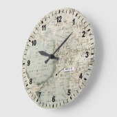 RAUM: MONDKARTE, 1972 GROßE WANDUHR (Winkel)