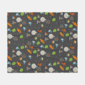 Raum-Muster Fleecedecke (Vorderseite (Horizontal))