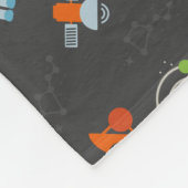 Raum-Muster Fleecedecke (Ecke)