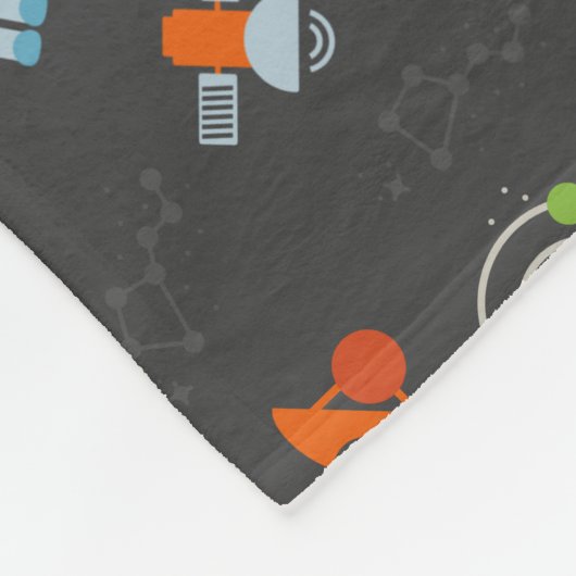 Raum-Muster Fleecedecke (Ecke)