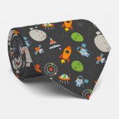 Raum-Muster Krawatte (Gerollt)