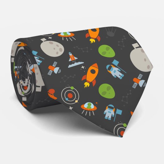 Raum-Muster Krawatte (Gerollt)