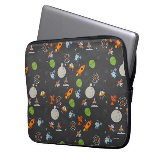 Raum-Muster Laptopschutzhülle (Vorderseite Links)