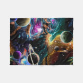 Raum-Nebelfleck und Planeten Fleecedecke (Vorderseite (Horizontal))