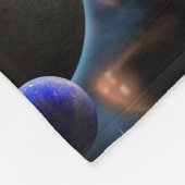 Raum-Nebelfleck und Planeten Fleecedecke (Ecke)