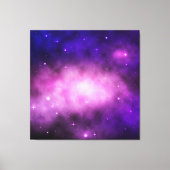 Raum oder Galaxie Hintergrund mit leuchtenden Ster Leinwanddruck (Vorderseite)