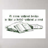 Raum ohne Bücher Poster (Vorne)