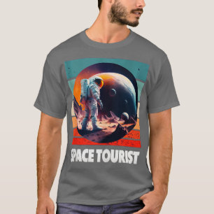 Raum ourist Weltraum Weltraum Astronaut Bank T-Shirt