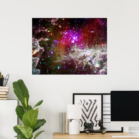 Raum - Pacman Nebula Poster (Heimbüro)