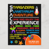 Raum, Planetarium Eventwerbung Flyer (Vorne)
