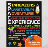 Raum, Planetarium Eventwerbung Flyer (Vorne)