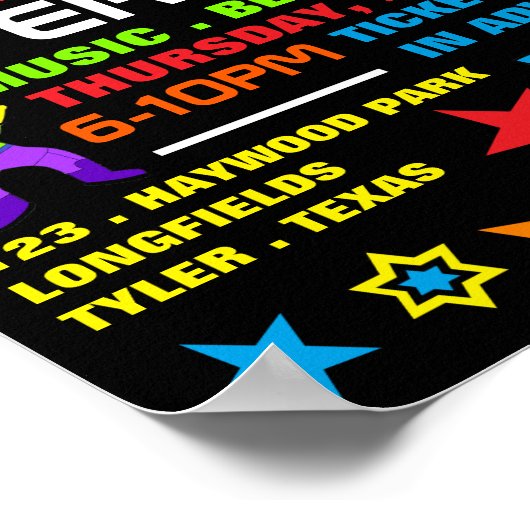 Raum, Planetarium Eventwerbung Poster (Ecke)