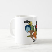 Raum-Pop-Kunst, Sci FI Art. Kaffeetasse (Vorderseite Links)