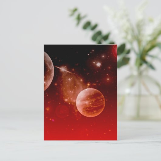 Raum Postkarte (Stehend Vorderseite)