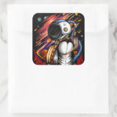 Raum Quadratischer Aufkleber (Tasche)