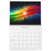 Raum-Regenbogenhintergrund Kalender (Mär 2027)