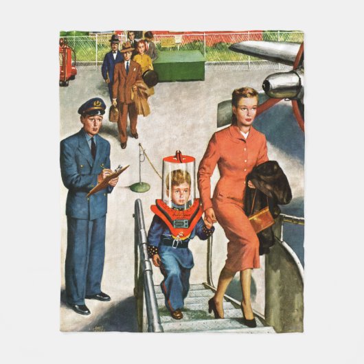 Raum-Reisender Fleecedecke (Vorderseite)