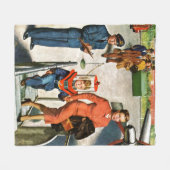 Raum-Reisender Fleecedecke (Vorderseite (Horizontal))