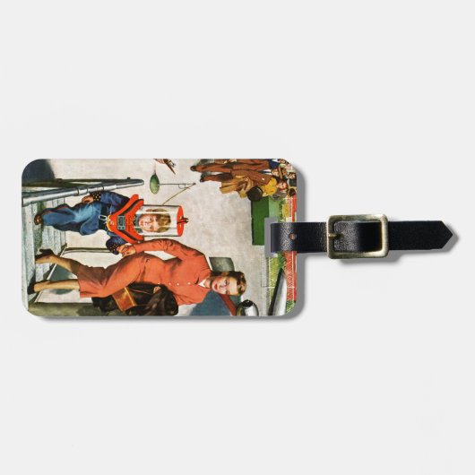 Raum-Reisender Gepäckanhänger (Vorderseite horizontal)