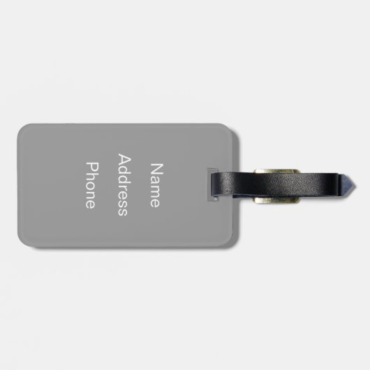 Raum-Reisender Gepäckanhänger (Rückseite horizontal)