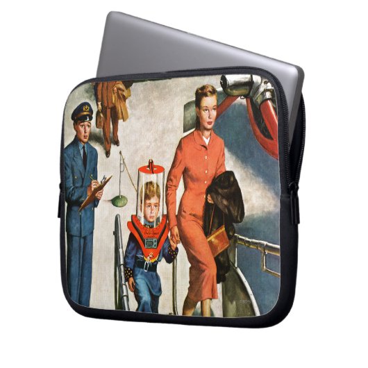 Raum-Reisender Laptopschutzhülle (Vorderseite Links)