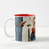 Raum-Reisender Zweifarbige Tasse (Links)