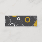 Raum-Rennen-Visitenkarte Mini Visitenkarte (Rückseite)