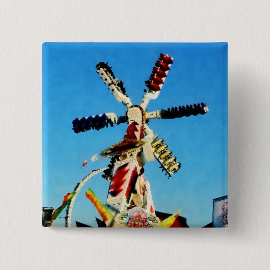 Raum-Rennläufer im Abstand Button (Vorderseite)