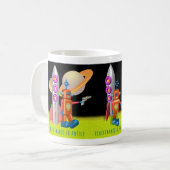 Raum-Roboter-Tasse Kaffeetasse (Vorderseite Links)