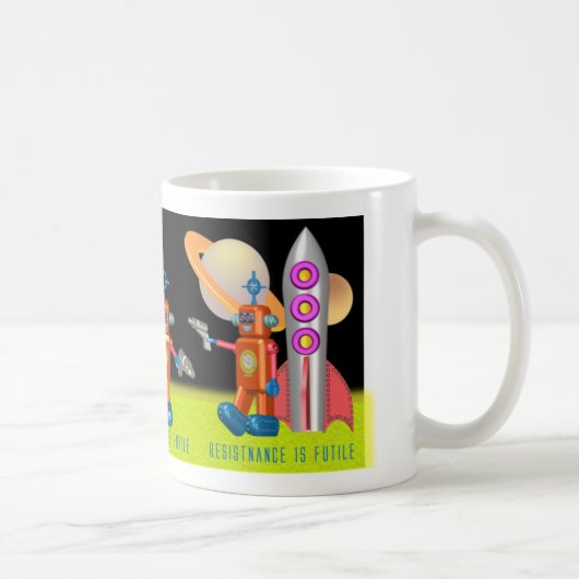 Raum-Roboter-Tasse Kaffeetasse (Rechts)
