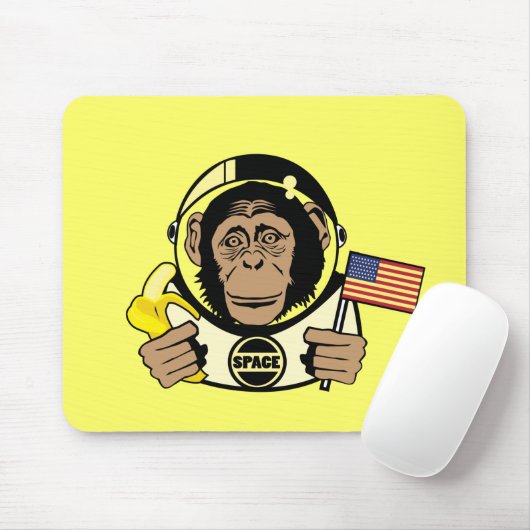 Raum-Schimpanse Mousepad (Mit Mouse)