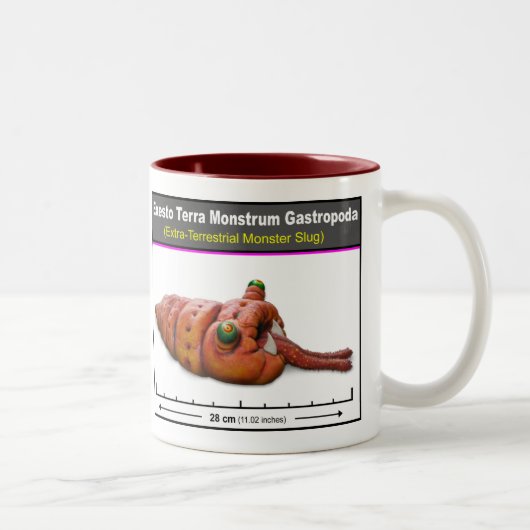 Raum-Schnecken-Tasse (Monstrum Gastropoden) Zweifarbige Tasse (Rechts)