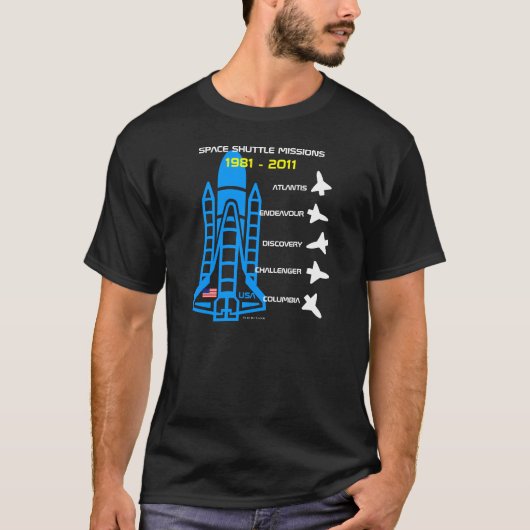 Raum-Shuttle-Auftrag-T - Shirt 5 (Vorderseite)
