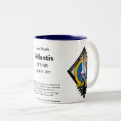 Raum-Shuttle-GedenkTasse Zweifarbige Tasse (VorderseiteRechts)