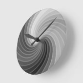 Raum-silberne Rotation Runde Wanduhr (Winkel)