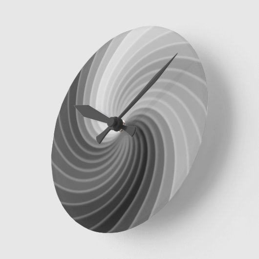 Raum-silberne Rotation Runde Wanduhr (Winkel)