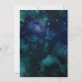 Raum-Sonnensystem-Planeten-Geburtstags-Einladung Einladung (Rückseite)