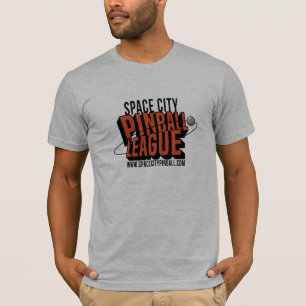 Raum-Stadt-Flipperautomat-Liga-T - Shirt