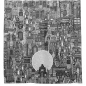 Raum Stadt Monbw Duschvorhang (Vorderseite)