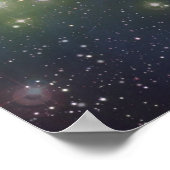 Raum, Sterne, Galaxien und Nebel Poster (Ecke)