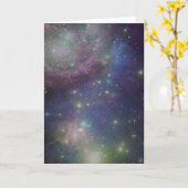 Raum, Sterne, Galaxien und Nebelflecke Karte (Gelbe Blume)